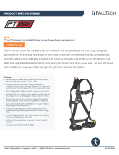FP8143 Spec Sheet page 1